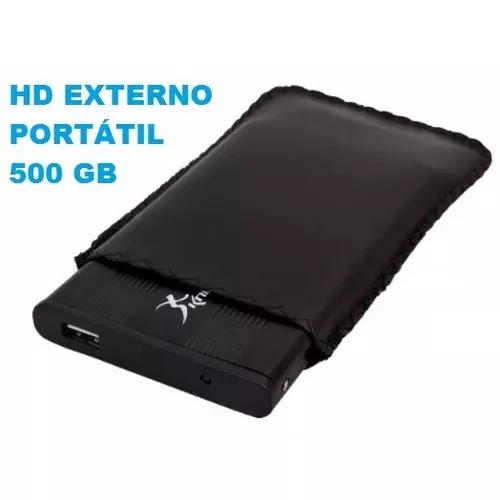 Hd Externo Portátil - 500gb Usb 3.0 Portátil Novo Slim