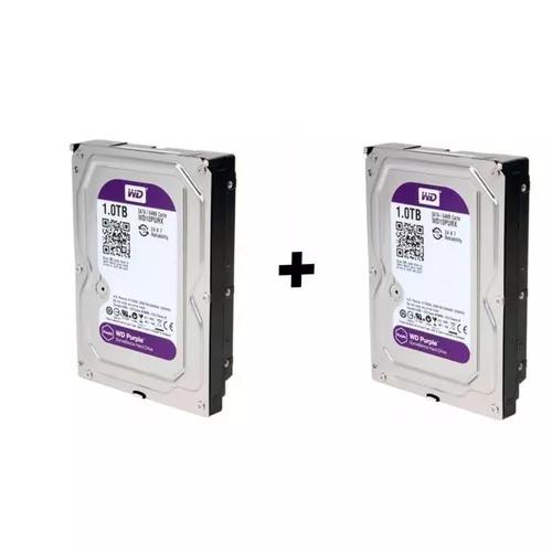 Kit C/ 2 Hd 1tb Wd Purple - Intelbras -