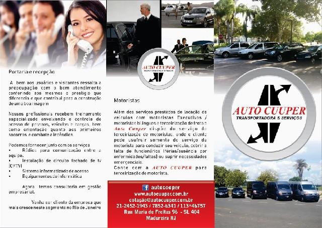 Locação de veiculos com motorista