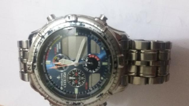 Relogio Citizen Promaster Hora mundi fundo azul dec 90