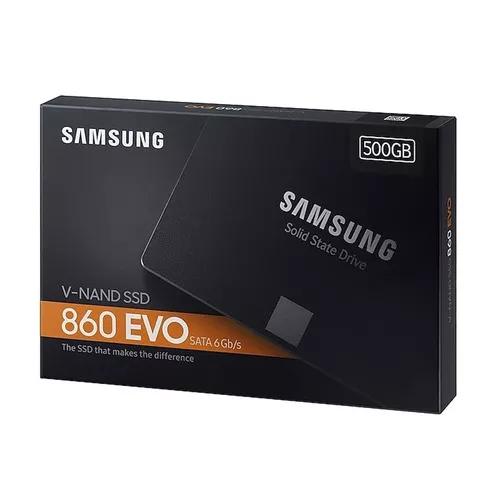 Ssd Samsung 860 Evo 500gb V-nand Sata3 6gb/s 2,5 550mb/s