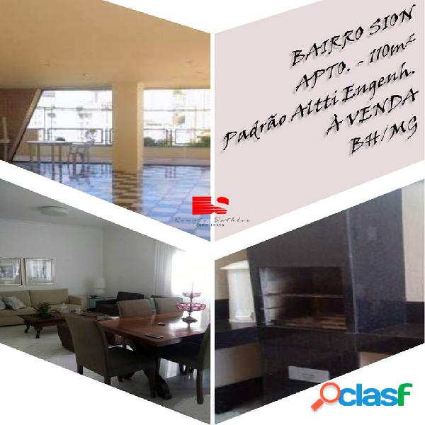 Bairro Sion | 110m² | 3 Qts | 3 Vags. | Padrão Altti