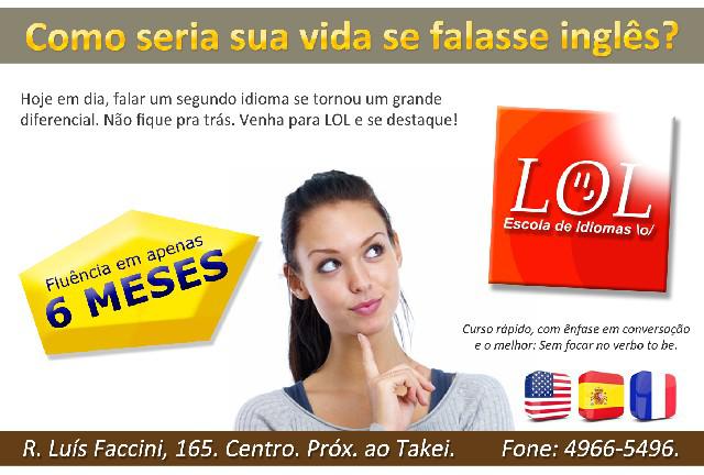Lol idiomas - inglês- espanhol e francês