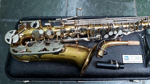 Sax Alto Conn 21m Usa Orig Saxofone De Luthier Troco+$ 12x