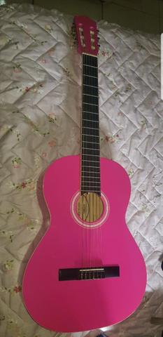 Violão rosa super lindo