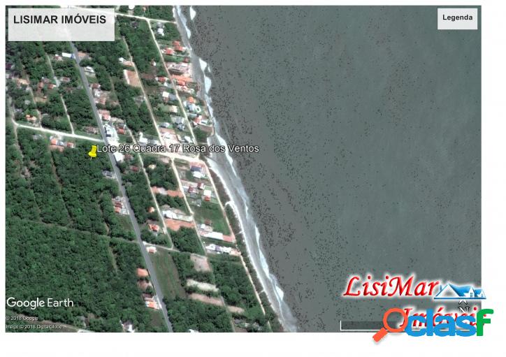 Excelente Lote no Balneário Rosa dos Ventos próximo do mar