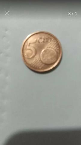 Moeda 5 cent euro república de portugal 