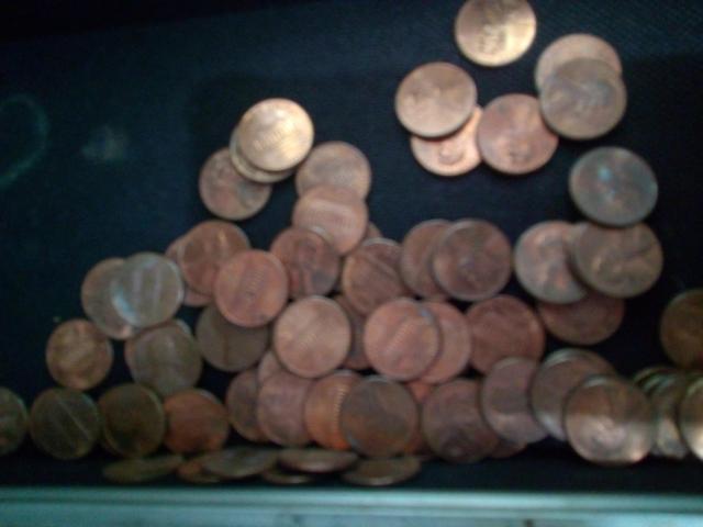 Onde cent vendo 50 moedas de 1 centavo americano de várias