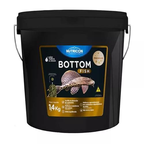Ração Bottom Fish 1,4kg Nutricon Para Aquario