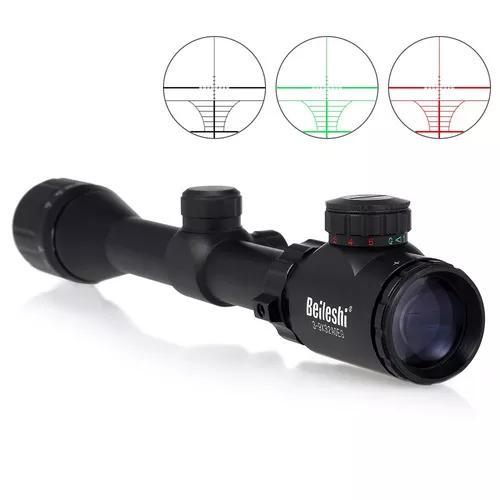 3-9x32 Riflescope Vermelho E Verde Mil-dot Iluminado Caça