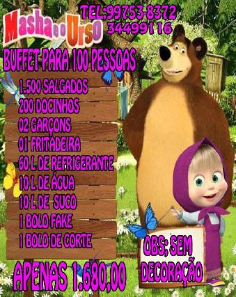Buffet infantil e estaçoes para festas