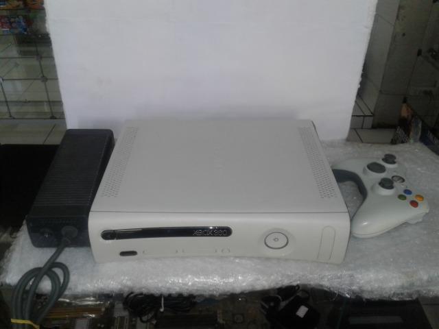 Console Video Game Xbox 360 Arcade Branco Usado Hd De 250
