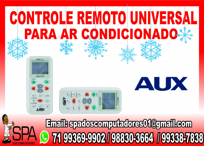 Controle Universal para Ar Condicionado Aux em Salvador Ba