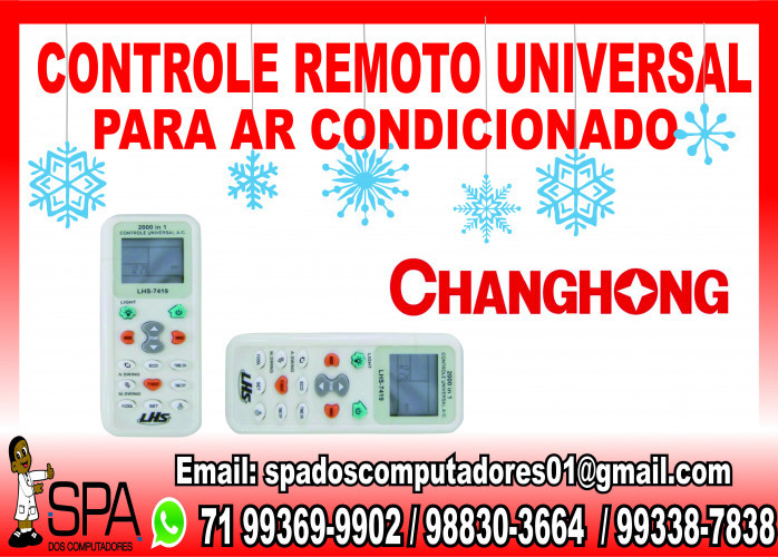 Controle Universal para Ar Condicionado ChangHong em