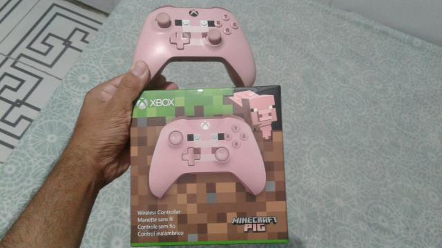 Controle xbox one edição minecraft