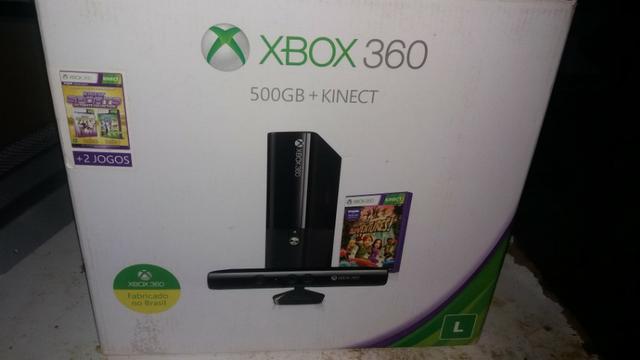 Xbox 360e Super slim completão + Kinect e jogos