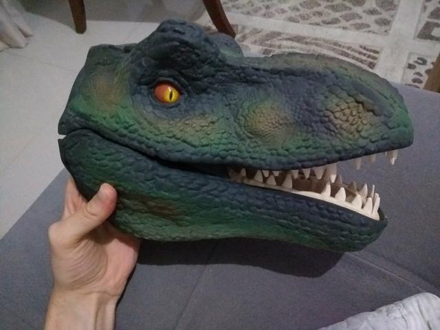 Boneco, cabeça de dinossauro, tiranossauro Rex