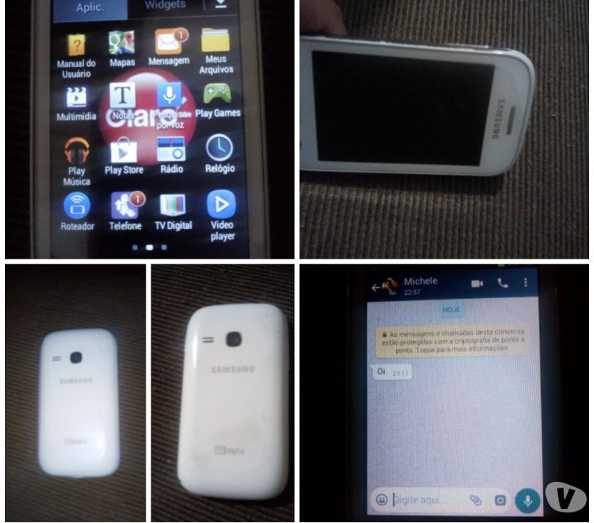 Celular Galaxy Young com tv digital