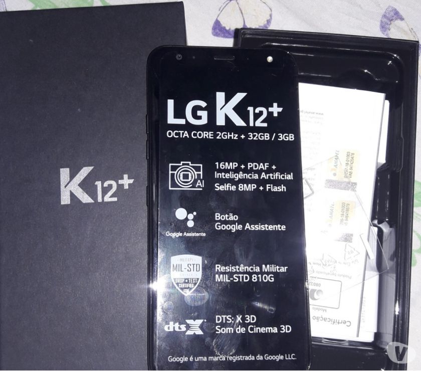 Celular Lg k12 novo na caixa