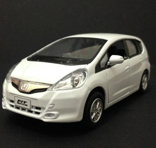 Miniatura Honda Fit Branco 12 cm