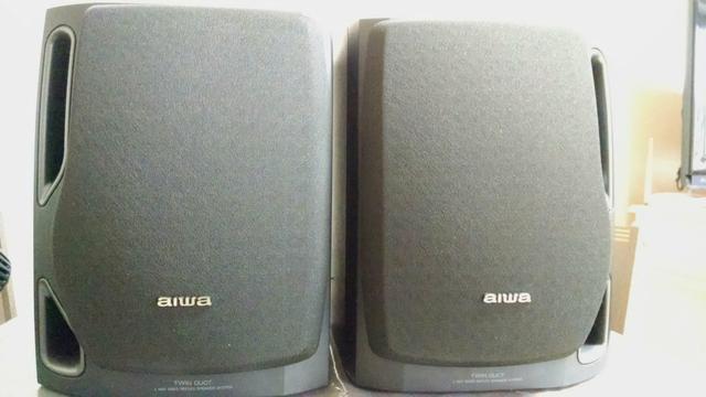 Caixas acústicas Aiwa NSX AV ohms e 150 watts RMS