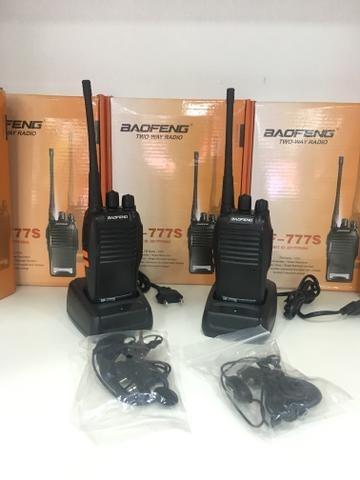 Rádio Comunicador Walk Talk Baofeng 777s Kit completo! Mega