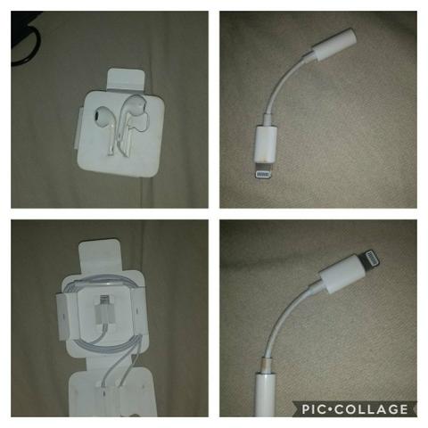 Fone de ouvido iPhone e Adaptador