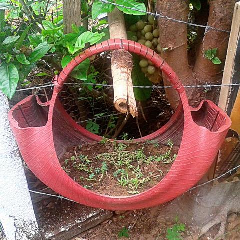 Bolsas Diferentes p Decorar seu jardim