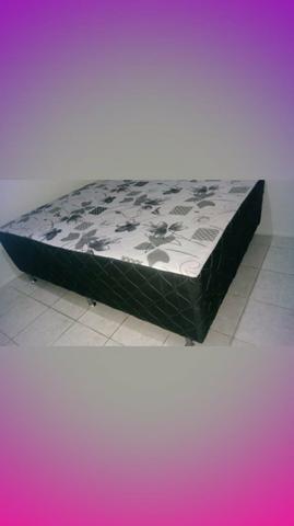 Chegou cama unibox casal acolchoado espoma D33