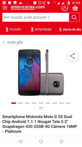 Moto G5s novo