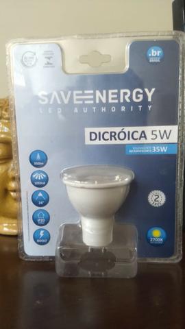 Lâmpada Led Dicroica 5w k Bivolt Gu10 Save Energy