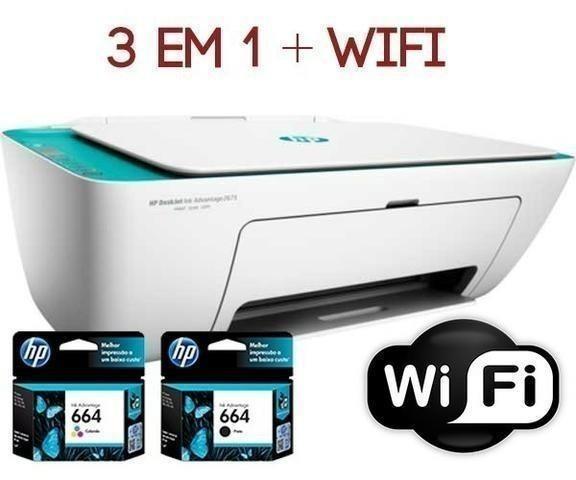 Promoção Impressora Hp Deskjet  WI-FI 3 Em 1 Lacrada