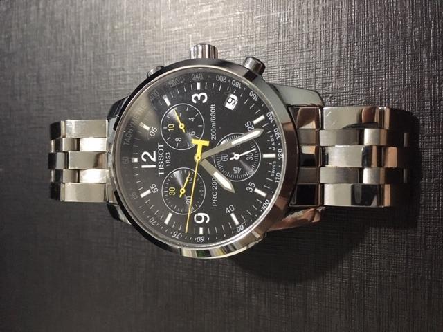 Relógio Tissot Prc 200 T461 Preto Aço Original pouco usado