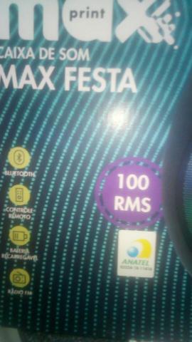 Caixa de Som "Max Fest"