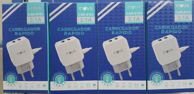 Carregadores Rápidos Inova 3.1a 2 Saídas Usb Atacado