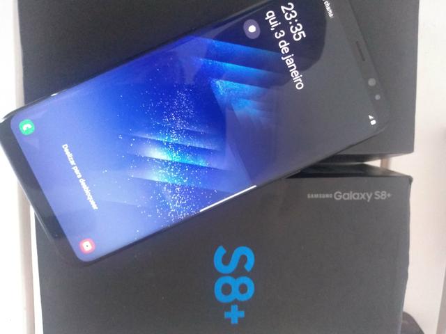 Galaxy S8 Plus 64gb Black - Impecável Ac. Troc.a