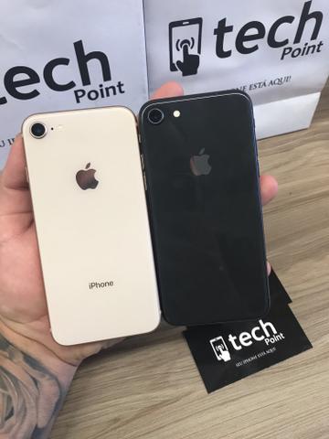 IPhone 8 na garantia Apple até agosto Gold/preto