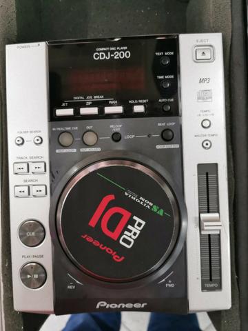 Par De Cdj200 Pioneer + Mixer Behringer Djx750+case Lindo!