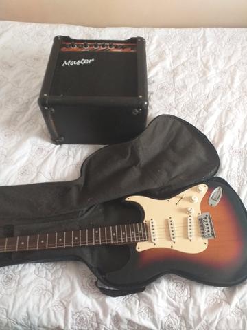 Guitarra com amplificador