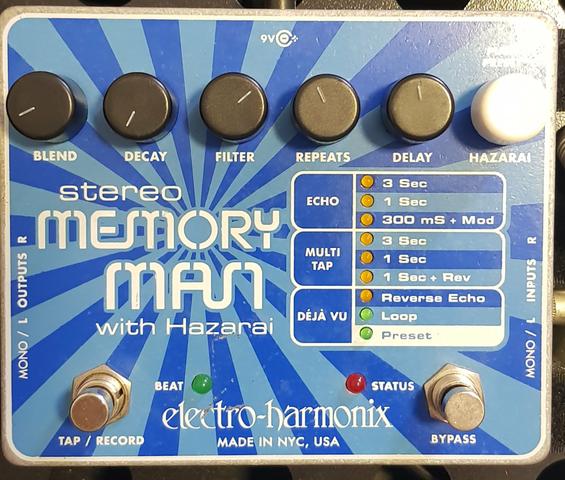 Pedal Delay Stereo MEMORY MAN Hazarai Electro Harmonix