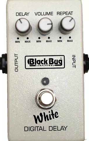 Pedal P/ Guitarra Black Bug White Digital Delay Twd