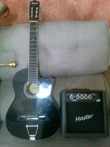 Vendo violão menphis e caixa amplificada