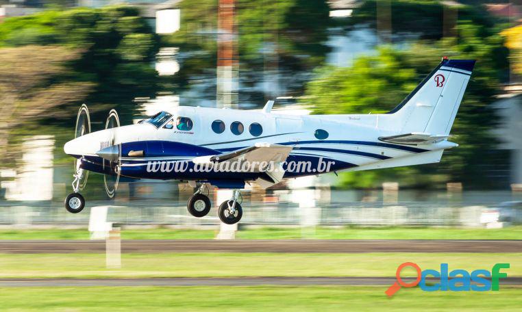 Avião Turbo Hélice Beechcraft King Air C90B – Ano 1998