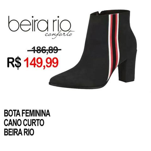 Bota Feminina Cano Curto Salto Conforto Beira Rio - São