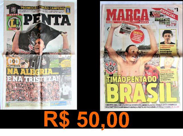Jornal Corinthians Pentacampeão Brasileiro  Lance e