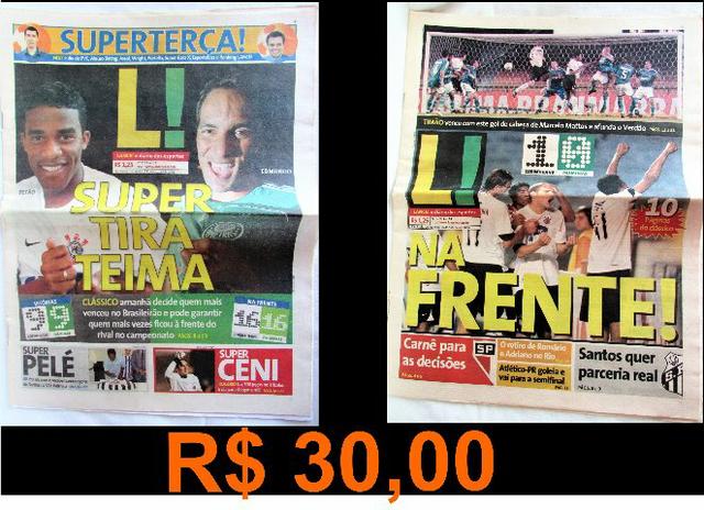 Jornal Lance  Corinthians X Palmeiras