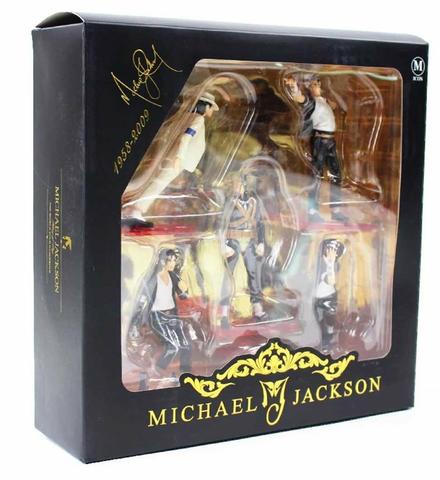 Miniaturas michael jackson 5 pçs com caixa