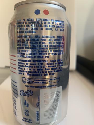 Refrigerante Pepsi Light 355ml