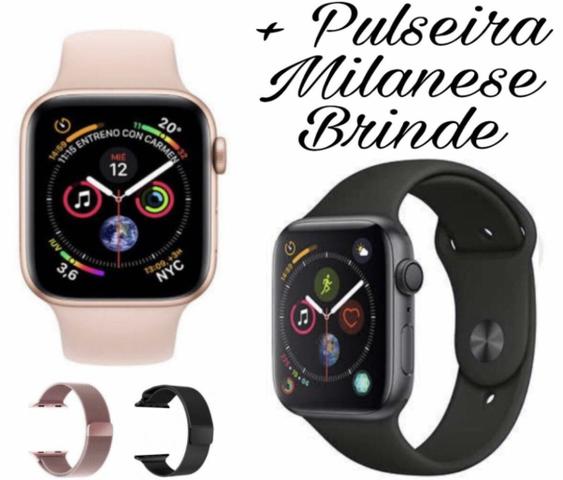 Apple Watch Série 4 44mm Lacrado + Pulseira Milanese