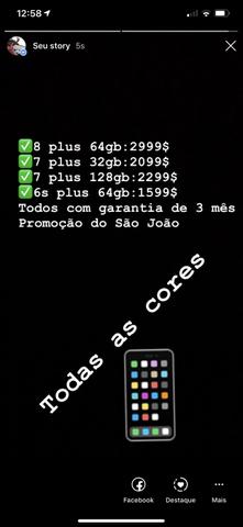 IPhones atacado e varejo avista ou no cartão mas acréscimo